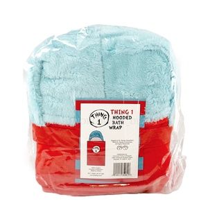 Universal Studios Dr. Seuss Thing 1 Hooded Bath Wrap